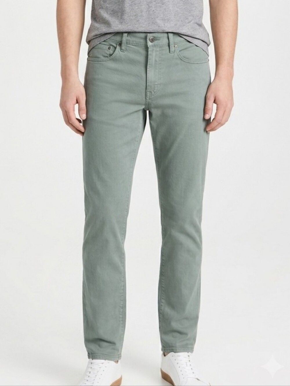 J. Crew 484 Slim Fit Stretch Chino Pants Mens 32x32 Green Sage Chinos Trousers